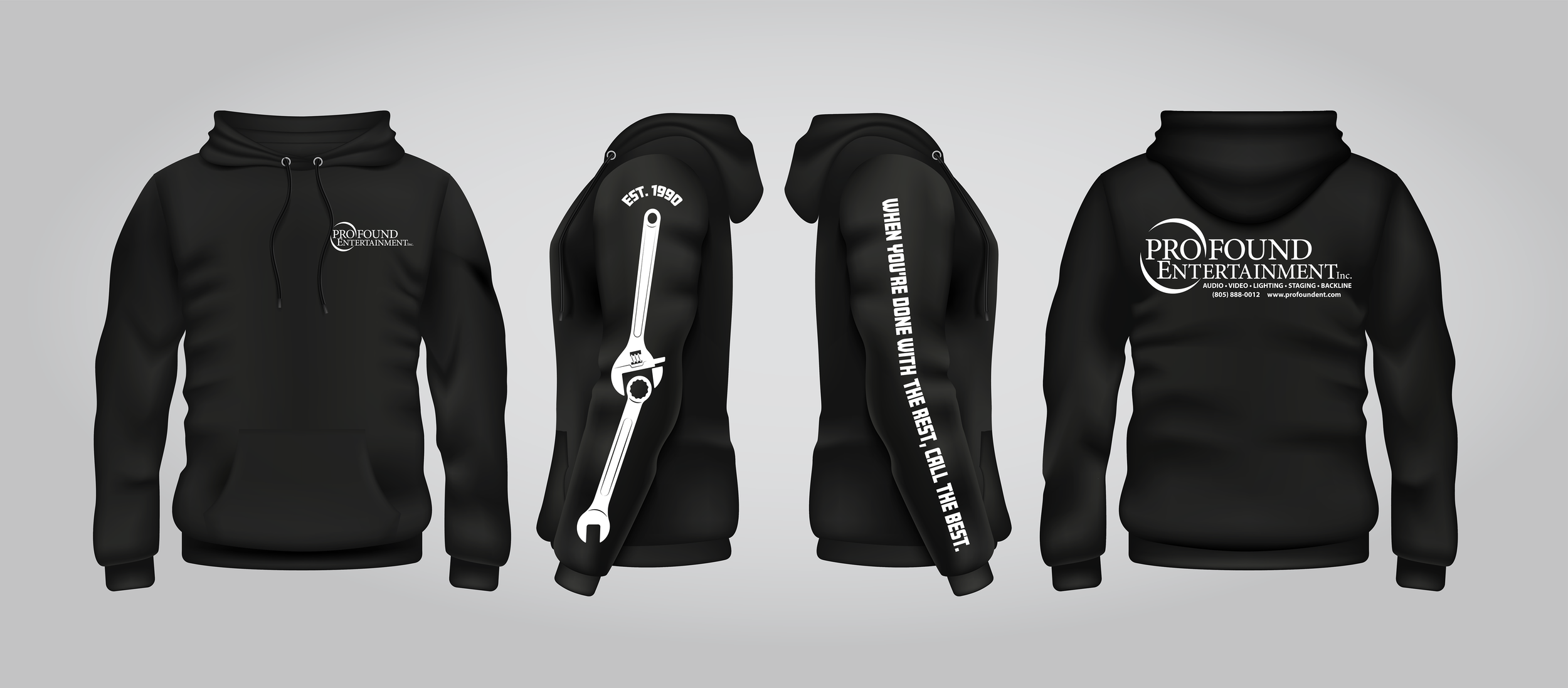 Profound Entertainment team sweatshirt graphic