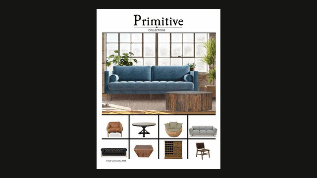 Animated preview of the Primitive Collections fall catalog