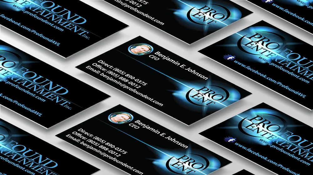 Profound Entertainment branded display layout
